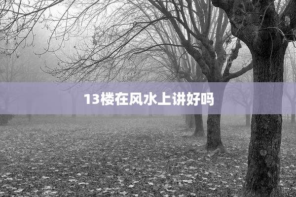 13楼在风水上讲好吗