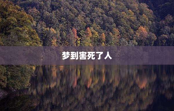 梦到害死了人