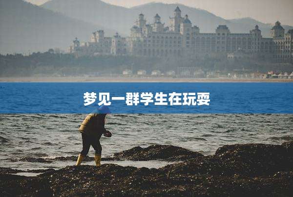 梦见一群学生在玩耍