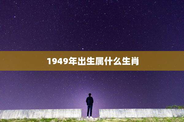 1949年出生属什么生肖