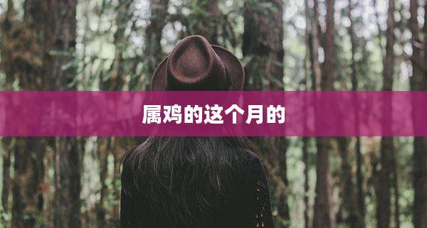 属鸡的这个月的
