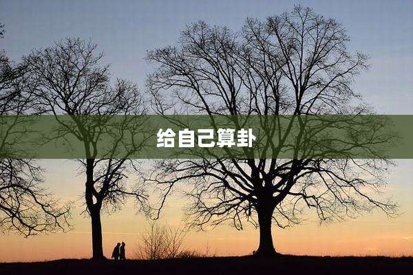 给自己算卦