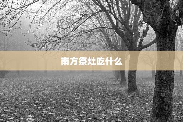南方祭灶吃什么