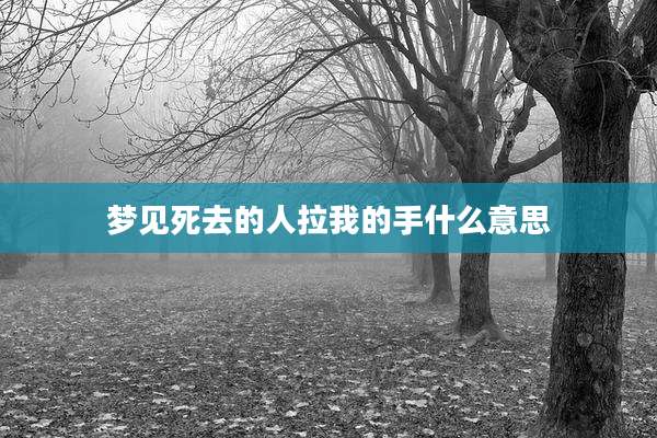 梦见死去的人拉我的手什么意思