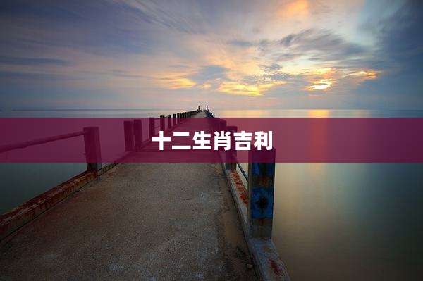 十二生肖吉利