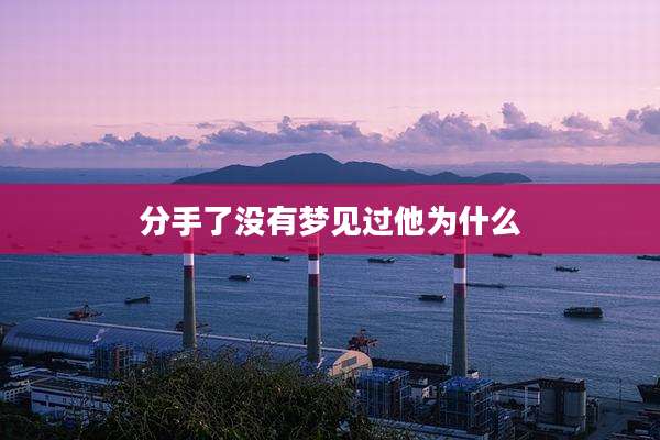 分手了没有梦见过他为什么