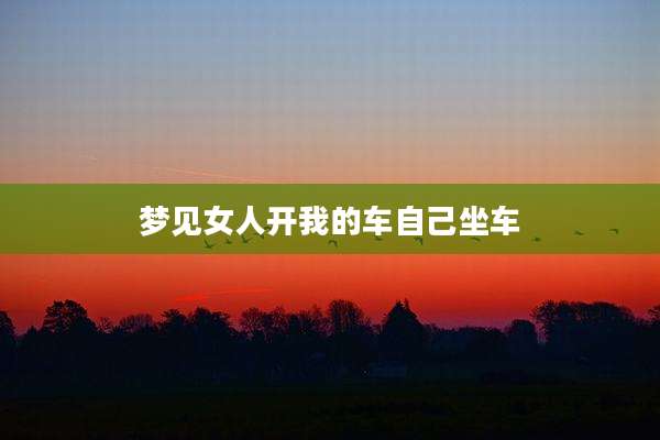 梦见女人开我的车自己坐车