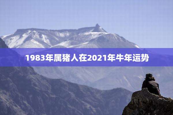 1983年属猪人在2021年牛年运势