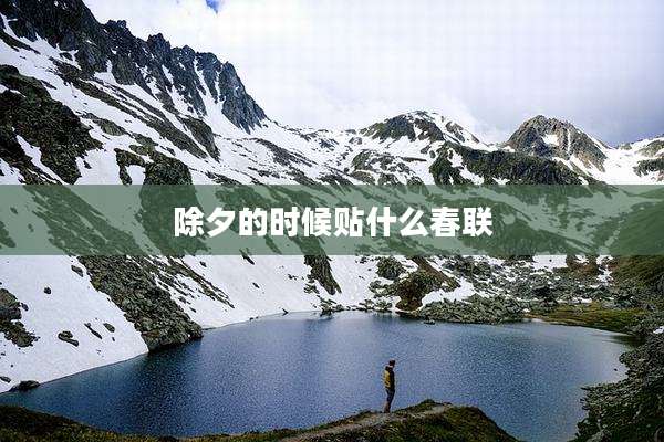 除夕的时候贴什么春联