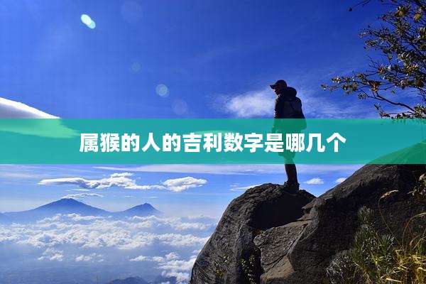 属猴的人的吉利数字是哪几个
