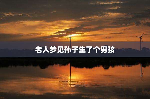 老人梦见孙子生了个男孩