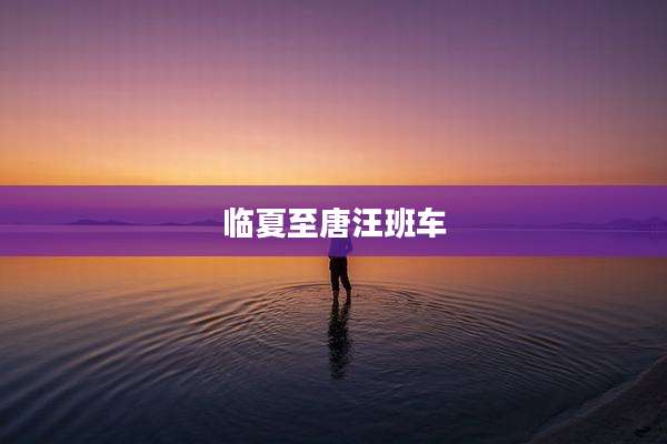 临夏至唐汪班车