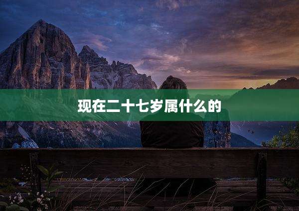 现在二十七岁属什么的