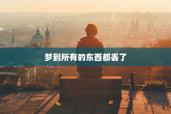 梦到所有的东西都丢了
