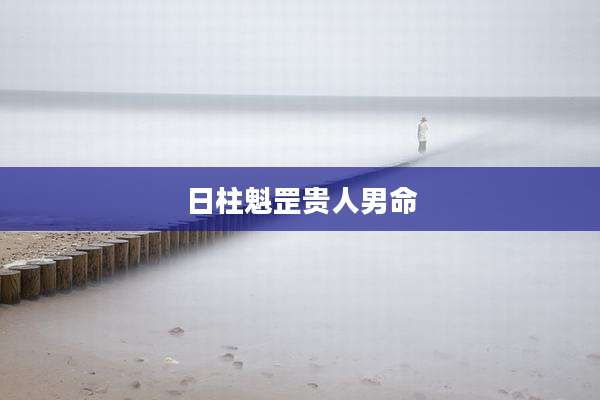 日柱魁罡贵人男命