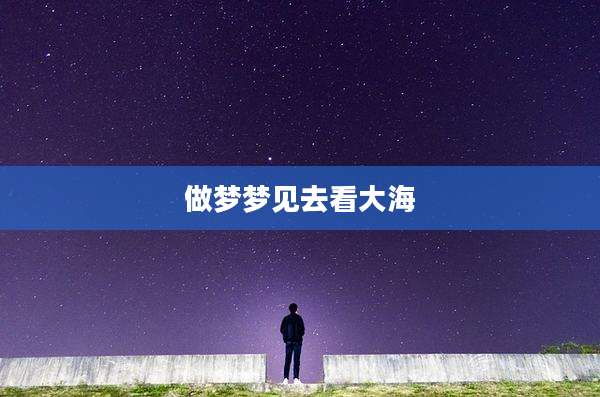 做梦梦见去看大海