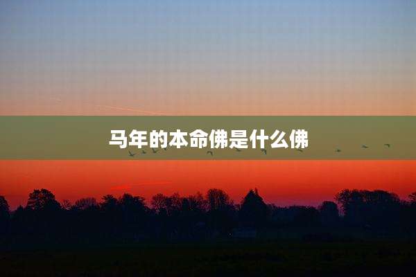 马年的本命佛是什么佛