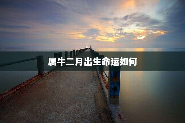 属牛二月出生命运如何