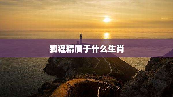 狐狸精属于什么生肖