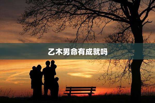 乙木男命有成就吗