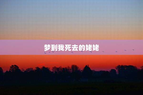 梦到我死去的姥姥