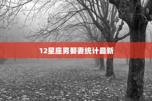 12星座男娶妻统计最新