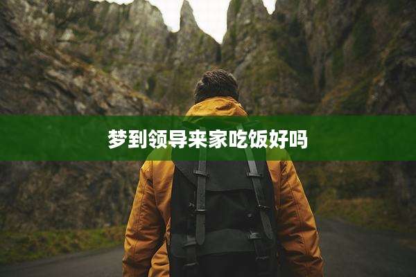 梦到领导来家吃饭好吗