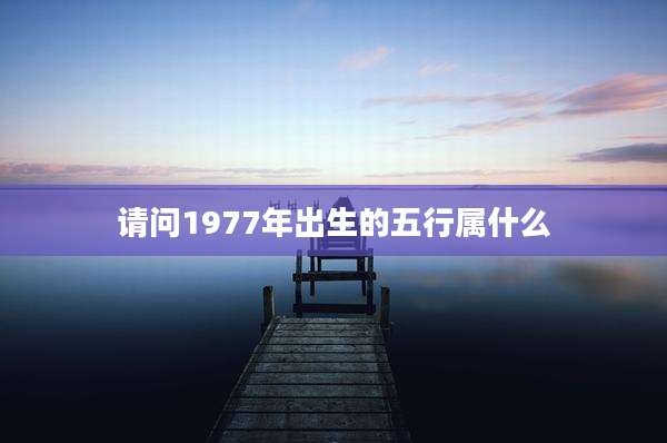 请问1977年出生的五行属什么