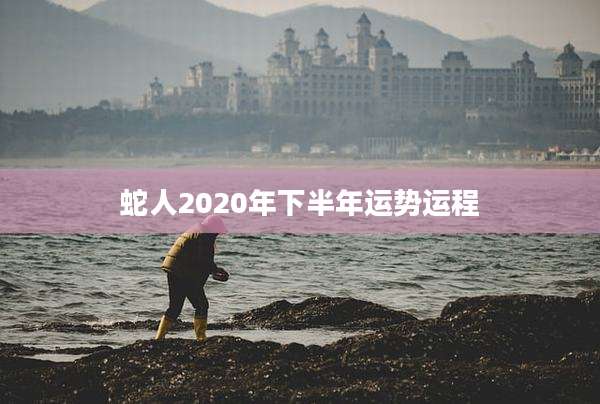 蛇人2020年下半年运势运程