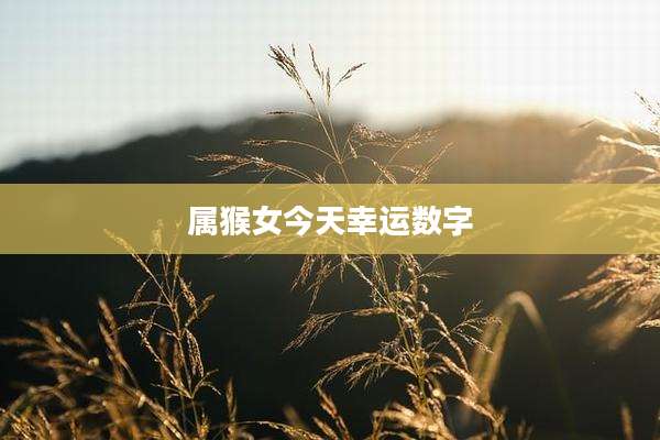 属猴女今天幸运数字