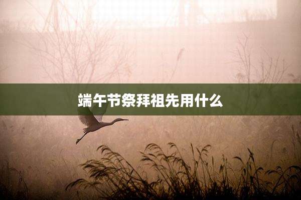 端午节祭拜祖先用什么