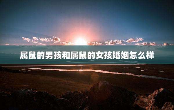 属鼠的男孩和属鼠的女孩婚姻怎么样