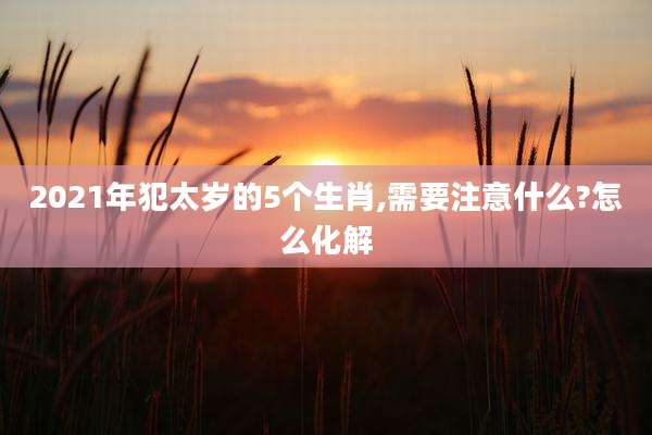 2021年犯太岁的5个生肖,需要注意什么?怎么化解