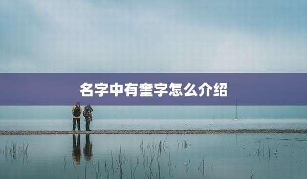 名字中有奎字怎么介绍