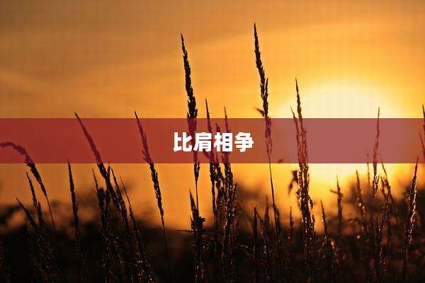 比肩相争