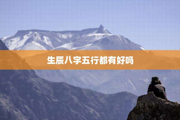 生辰八字五行都有好吗
