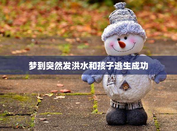 梦到突然发洪水和孩子逃生成功