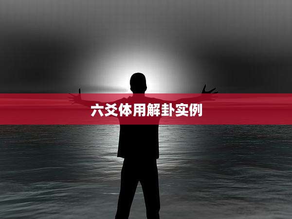 六爻体用解卦实例