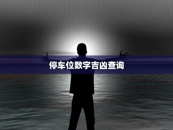 停车位数字吉凶查询