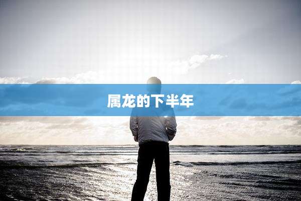 属龙的下半年