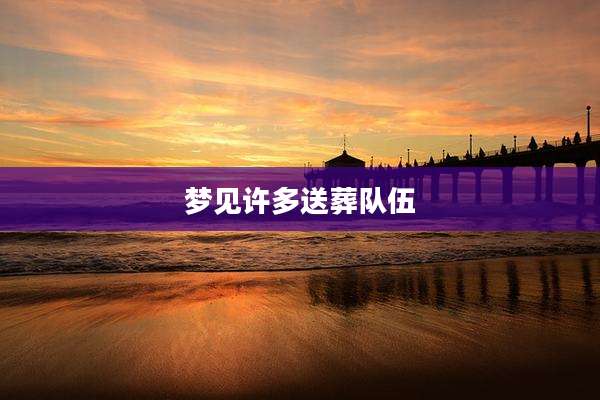 梦见许多送葬队伍