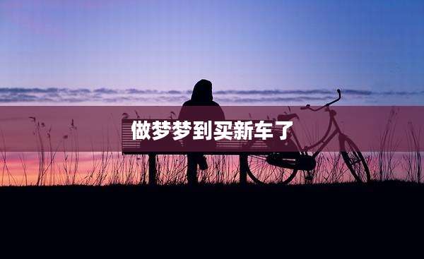 做梦梦到买新车了