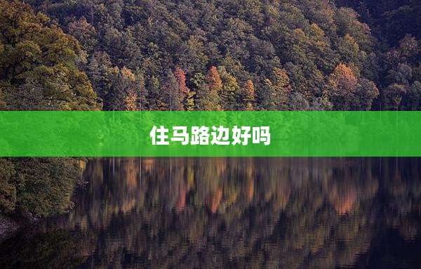 住马路边好吗