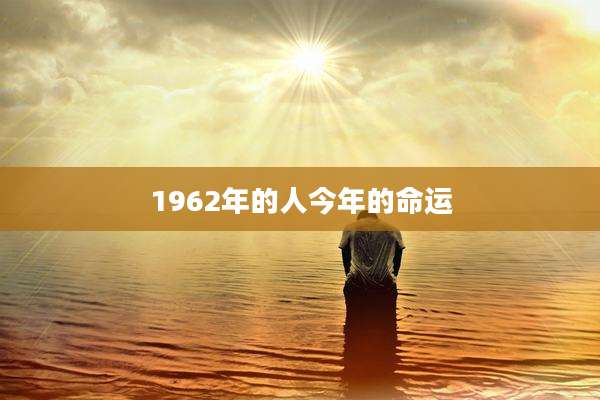 1962年的人今年的命运