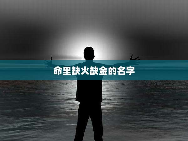 命里缺火缺金的名字
