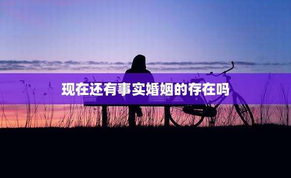 现在还有事实婚姻的存在吗