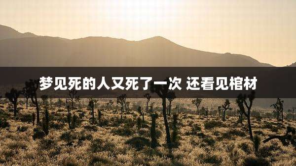 梦见死的人又死了一次 还看见棺材