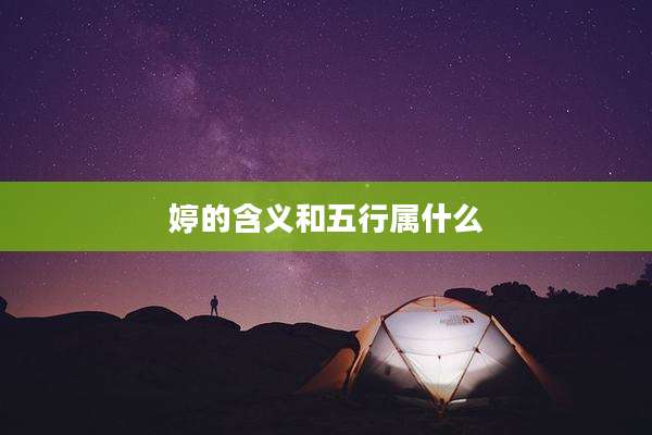 婷的含义和五行属什么