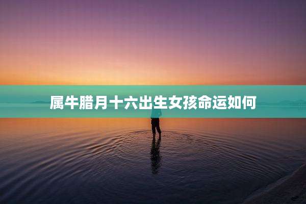 属牛腊月十六出生女孩命运如何