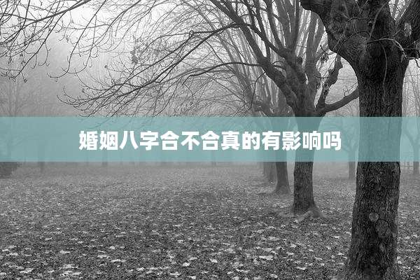 婚姻八字合不合真的有影响吗